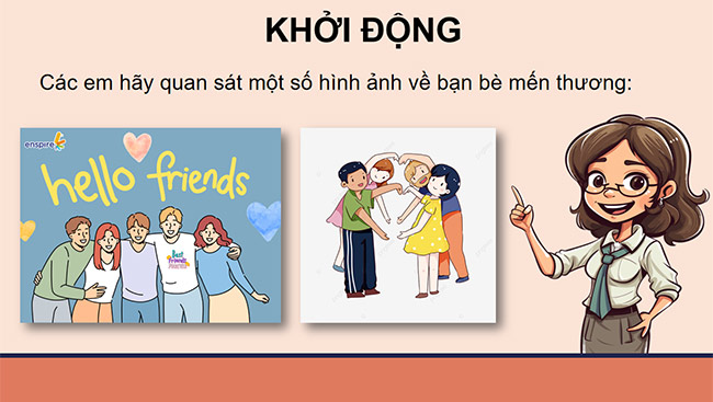 PowerPoint Thảo luận theo chủ đề Bạn bè mến thương