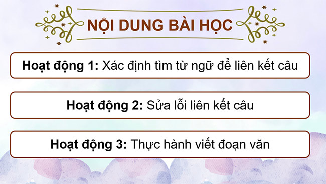 PowerPoint Luyện tập về liên kết câu trong đoạn văn