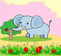 Giáo án mầm non: Bài thơ Con voi