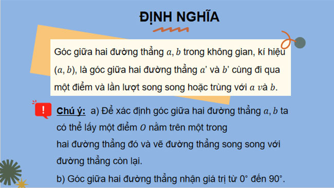 Hai đường thẳng vuông góc