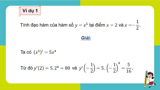 Các quy tắc tính đạo hàm