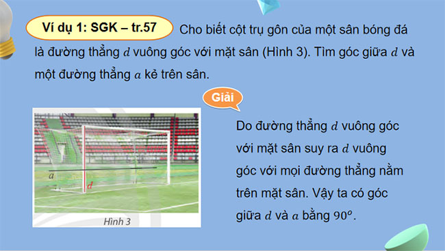 Đường thẳng vuông góc với mặt phẳng