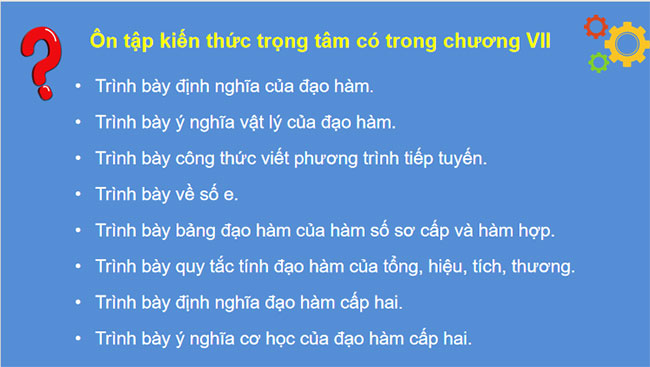 Giáo án PowerPoint Toán 11 Bài tập cuối chương 7