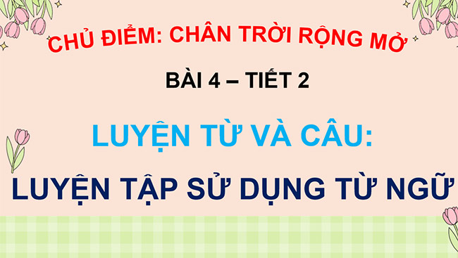 PowerPoint Luyện tập sử dụng từ ngữ
