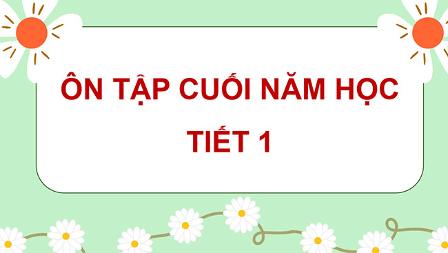PowerPoint Ôn tập cuối năm học (Tiết 1)