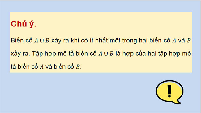 Biến cố hợp và quy tắc cộng xác suất