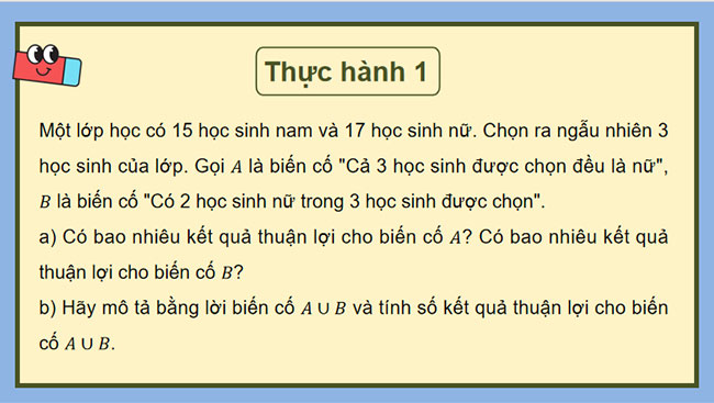 Biến cố hợp và quy tắc cộng xác suất