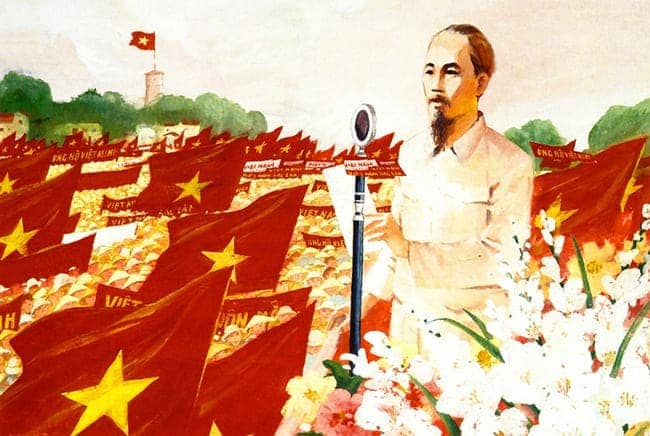 Tranh vẽ ngày Quốc khánh 2/9/1945