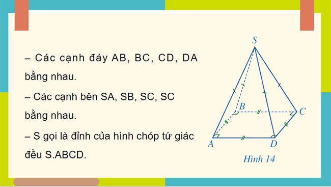 Hình chóp tứ giác đều