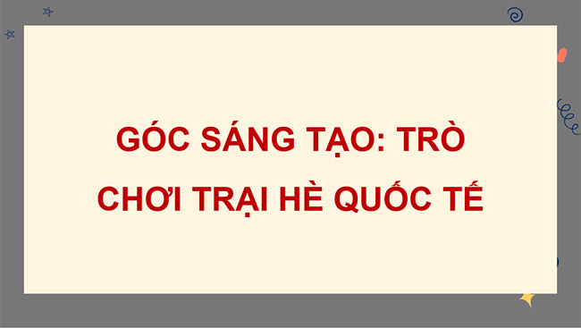 PowerPoint Trò chơi Trại hè quốc tế