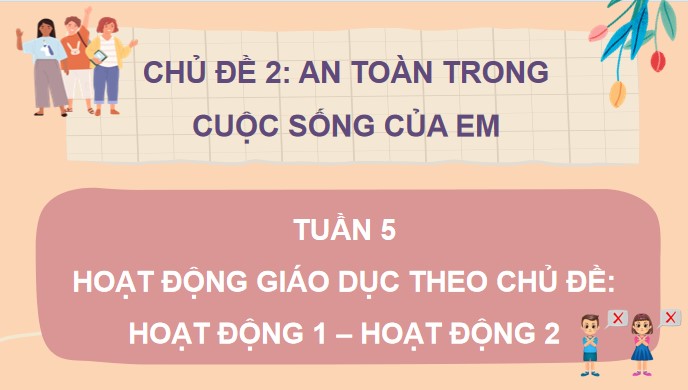 PowerPoint Tuần 5 Chủ đề 2: An toàn trong cuộc sống của em