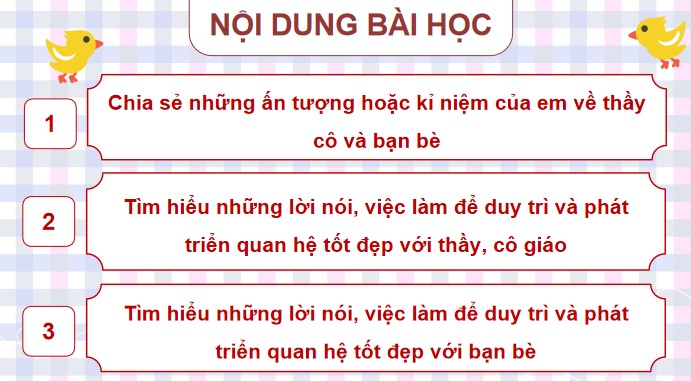 PowerPoint Tuần 9 Chủ đề 3: Biết ơn thầy cô – Yêu quý bạn bè