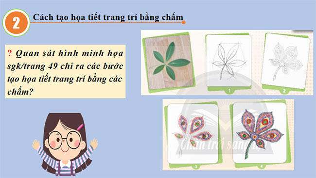 Tạo họa tiết trang trí bằng chấm màu