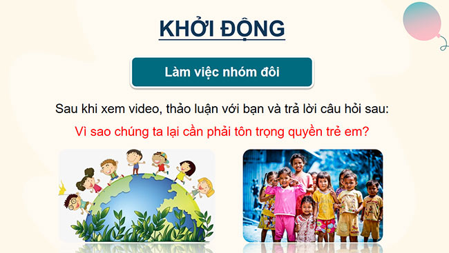 PowerPoint Trao đổi Quyền của trẻ em