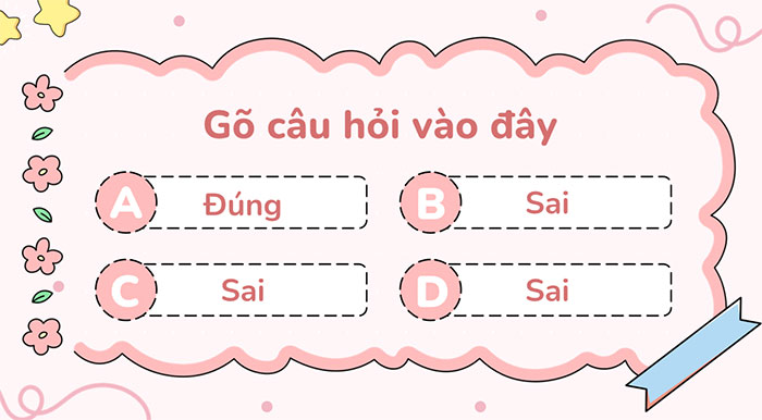 Nhập câu hỏi cho PowerPoint Trò chơi Hộp mù Baby Three