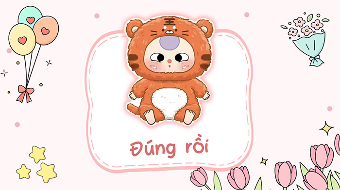 Câu trả lời đúng của PowerPoint Trò chơi Hộp mù Baby Three