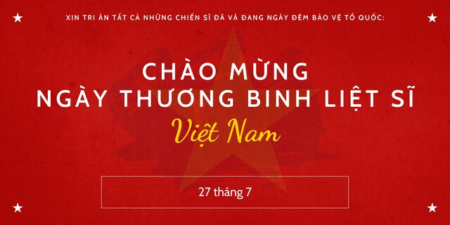 Thiệp chào mừng ngày 27/7