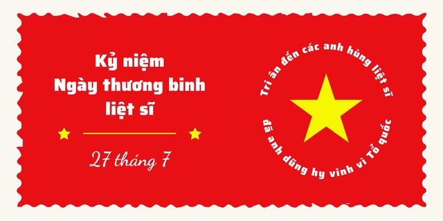 Thiệp chào mừng ngày thương binh liệt sĩ