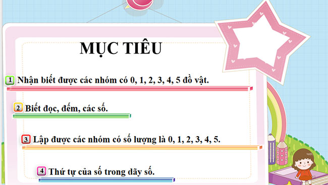 PowerPoint Toán 1 Bài 1: Các số 0, 1, 2, 3, 4, 5