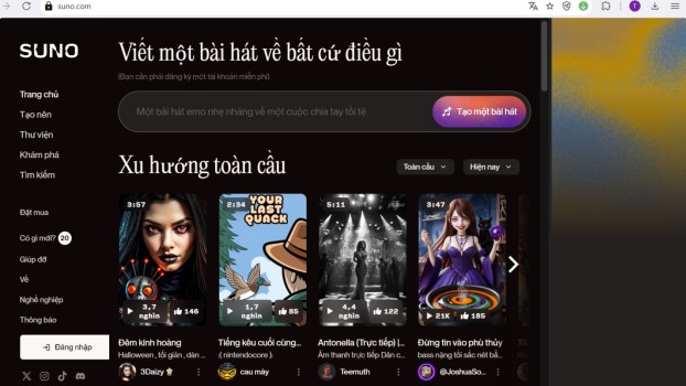 Cách sử dụng Suno AI tạo nhạc và âm thanh cho bài giảng
