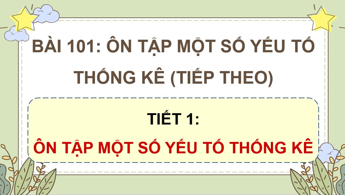 Giáo án điện tử Bài 101 Toán 5 Chân trời sáng tạo