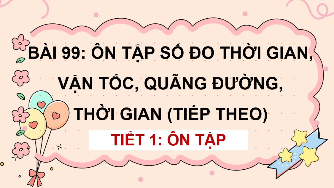 Giáo án điện tử Bài 99 Toán 5 Chân trời sáng tạo