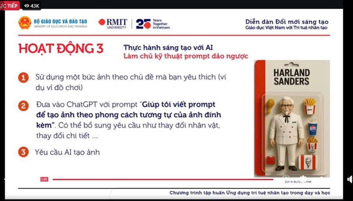 Hoạt động 3: Thực hành sáng tạo với AI: Làm chủ kỹ thuật prompt đảo ngược