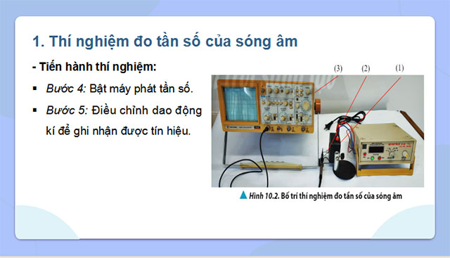Giáo án PowerPoint Vật lí 11 Bài 10: Thực hành đo tần số của sóng âm và tốc độ truyền âm