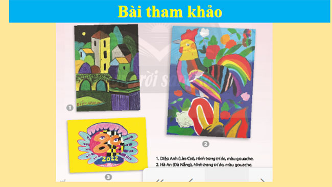 Tranh trang trí với màu tương phản