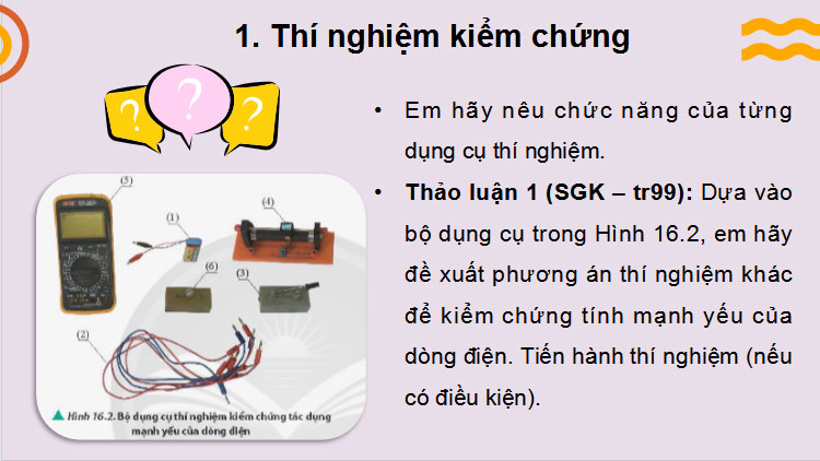 Giáo án PowerPoint Vật lí 11 Bài 16: Dòng điện Cường độ dòng điện