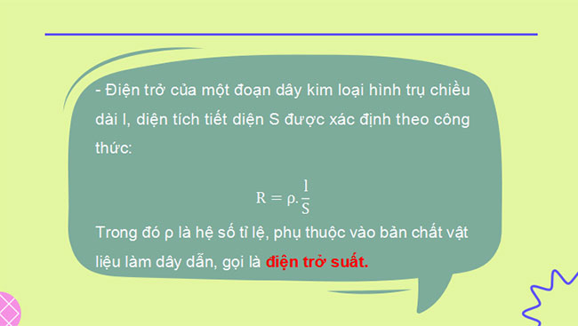 Giáo án PowerPoint Vật lí 11 Bài 17: Điện trở Định luật Ohm