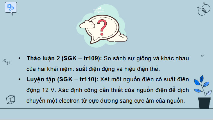 Giáo án PowerPoint Vật lí 11 Bài 18: Nguồn điện