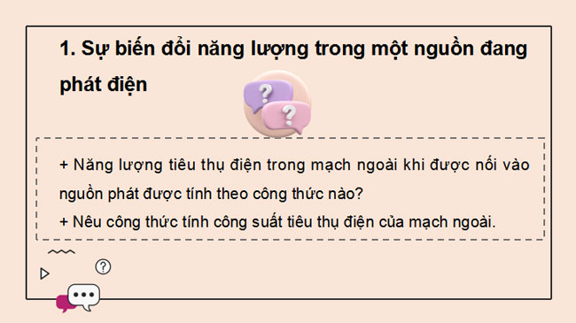Giáo án PowerPoint Vật lí 11 Bài 19: Năng lượng điện Công suất điện