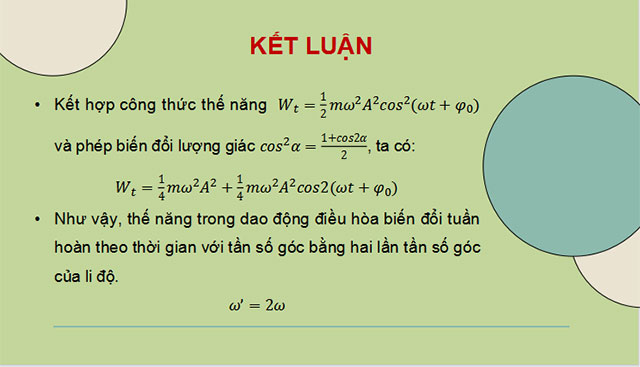Giáo án PowerPoint Vật lí 11 Bài 3: Năng lượng trong dao động điều hoà