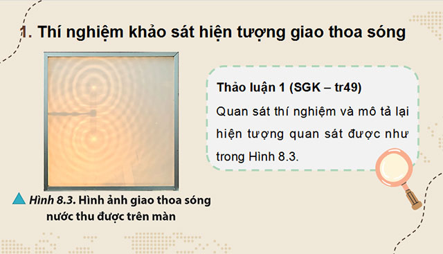 Giáo án PowerPoint Vật lí 11 Bài 8: Giao thoa sóng