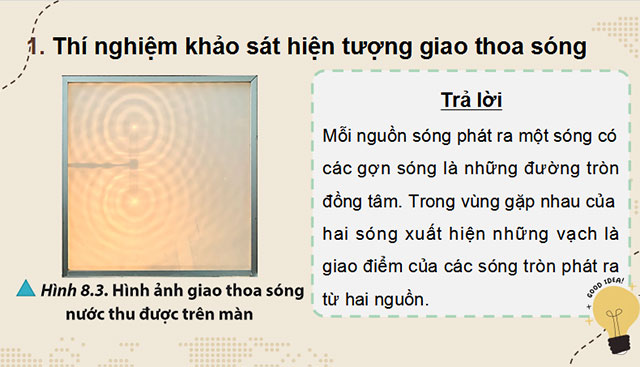 Giáo án PowerPoint Vật lí 11 Bài 8: Giao thoa sóng