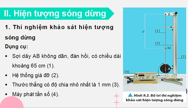 Giáo án PowerPoint Vật lí 11 Bài 9: Sóng dừng