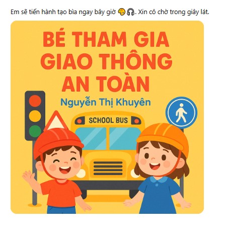Thực hành ứng dụng AI trong giảng dạy: Tạo postcard cho hoạt động