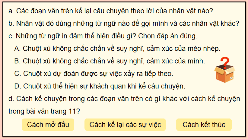 Bài 2: Tìm hiểu cách viết bài văn kể chuyện sáng tạo (tiếp theo)