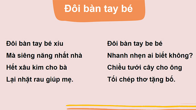 PowerPoint Tập chép Đôi bàn tay bé, Chữ hoa A