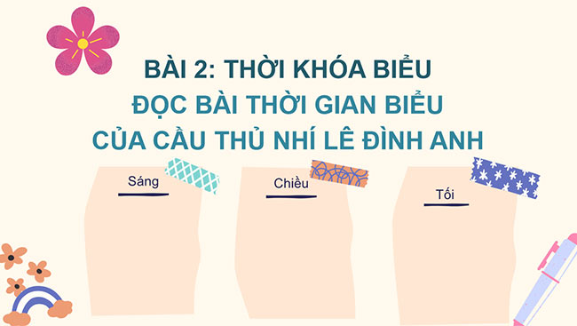 PowerPoint Đọc: Thời gian biểu