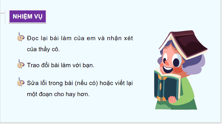 Đánh giá, chỉnh sửa bài văn kể chuyện sáng tạo