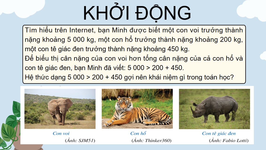 Giáo án điện tử Bài Bất đẳng thức Toán 9 Cánh Diều