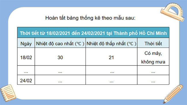 Thu thập và phân loại dữ liệu