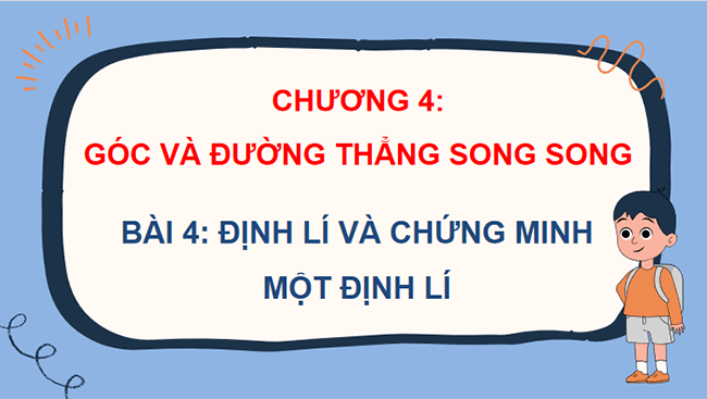 Định lí và chứng minh một định lí