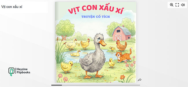 Giới thiệu sách lật Vịt con xấu xí
