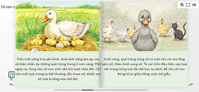 Giới thiệu sách lật Vịt con xấu xí