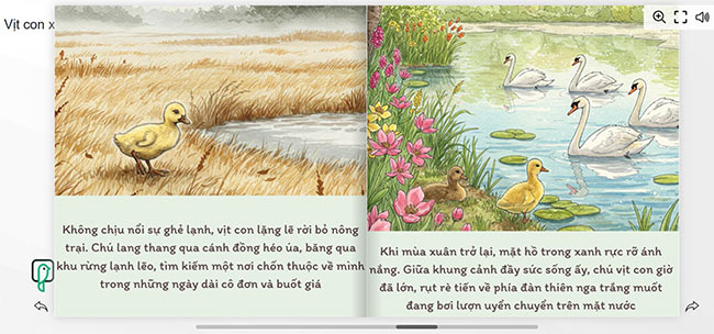 Giới thiệu sách lật Vịt con xấu xí