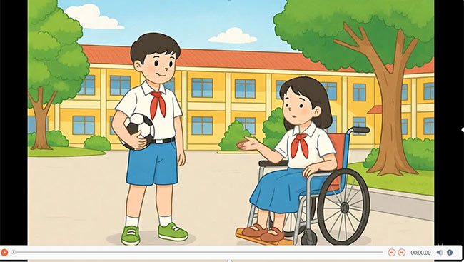 PowerPoint cách tạo video tình huống theo sách giáo khoa