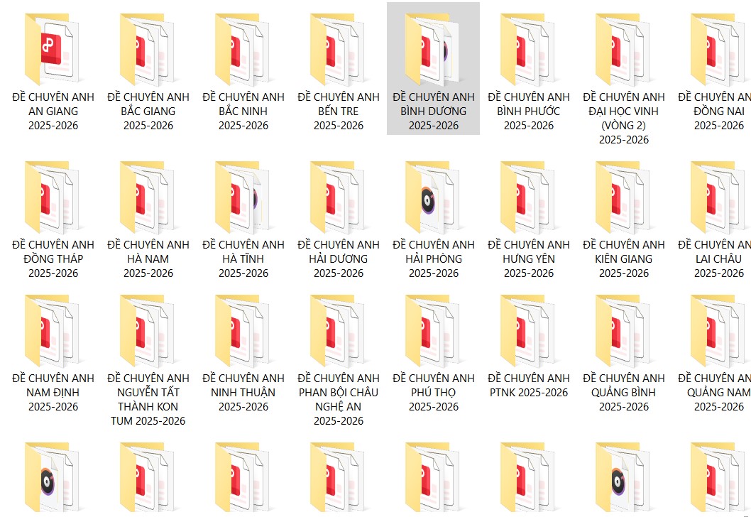 Đề thi chuyên Anh lớp 10 các tỉnh chính thức